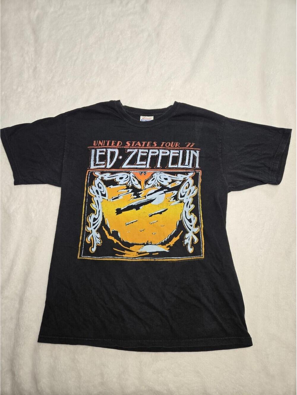 Led Zepplin 2008 Graphic T-shirt '77 United States Tour Short Sleeve - Mens M